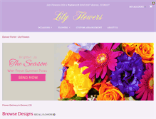 Tablet Screenshot of lilyflowersshop.net